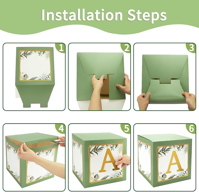 RUBFAC Baby Shower Boxes with Letters - Image 4