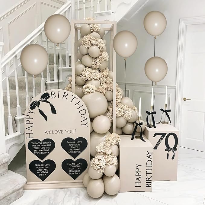 110pcs Sand White Balloon 12 inch, Sand white Latex Balloons - Image 6