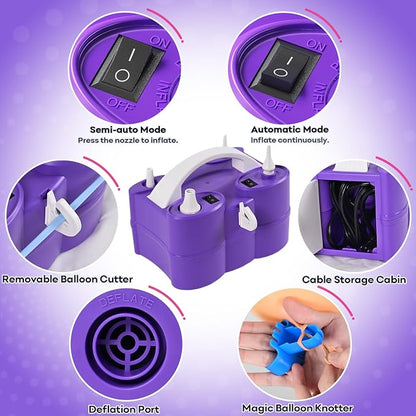 Electric Balloon Pump, 3-in-1 Portable Air Pump - Image 5