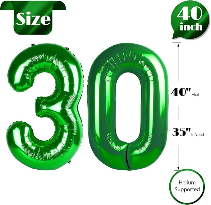 Green 30 Balloon - Image 5
