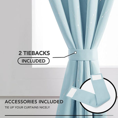 Deconovo Living Room Curtains 45 Inches Long, Thermal Insulated, Room Darkening - Image 4