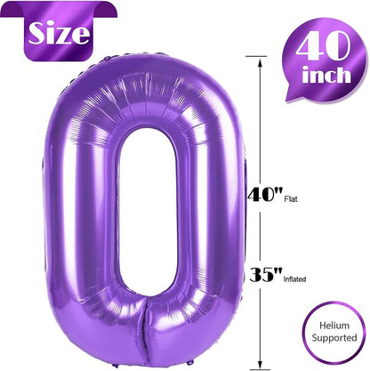 Purple 0 Balloon - Image 5