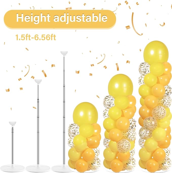 2 Sets Adjustable Balloon Column Stand Kit - Image 4