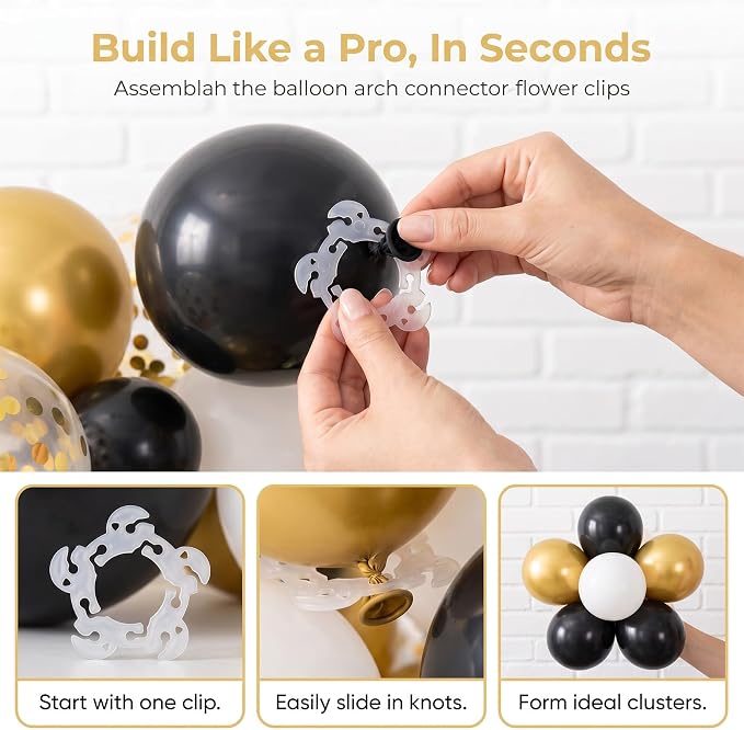 18 PCS Reusable Balloon Clips for Balloon Arch, 6.5cm | Plastic Balloon Arch - Image 4