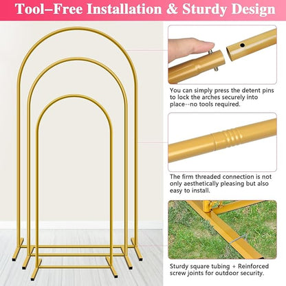 Metal Arch Backdrop Stand, easy set-up, - Image 3
