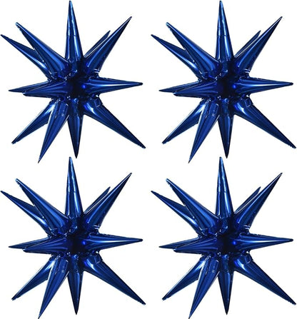 TONIFUL 4 Pcs Star Balloons Navy Blue Foil Explosion Party Decoration | Large by TONIFUL