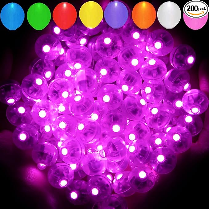 Aogist 200pcs Pink Balloon Light, Long Standby Time Waterproof Mini Ball Light by Aogist