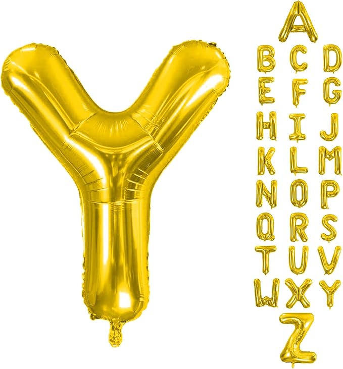 Letter Balloons Gold 40 Inch Y Large Giant Big Foil Mylar Balloon | by Unknown