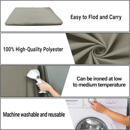 Grey Photography Backdrop for Photoshoot, Fabric 5x7ft | Polyester Studio Photo - Image 7