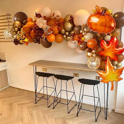 Fall Balloon Arch Kit for Fall Thanksgiving Decorations Indoor Outdoor | Orange - Image 2