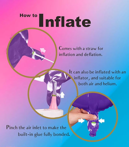 RainbowQ Purple 6 Balloon Number 40 Inch 0-40 Foil Large Balloons | Big Mylar 6 - Image 3