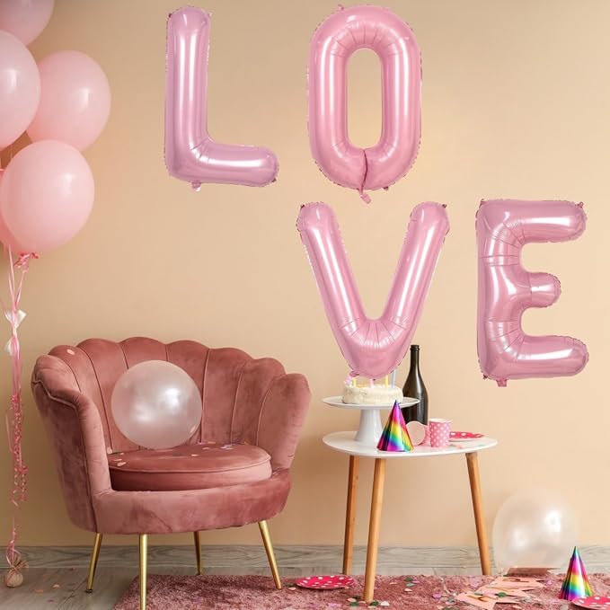 Pink Letter M Balloons, M Balloon 40 Inch Foil Helium M Balloon Letter | Pink M - Image 7