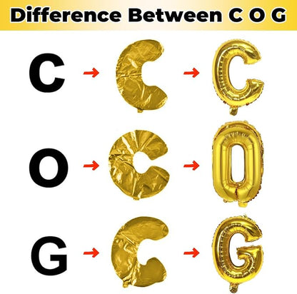 40 Inch Gold Alphabet Balloons, Large Mylar Self-Inflating Custom Letter Q Decor - Image 9