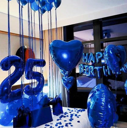 Numbers 4 Balloon 40Inch Navy Blue Balloons - Image 3