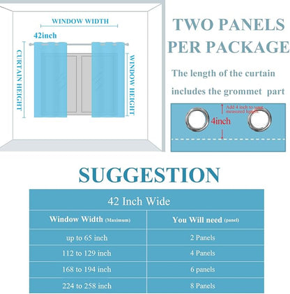 Brown and Greyish White Blackout Curtains - Image 9