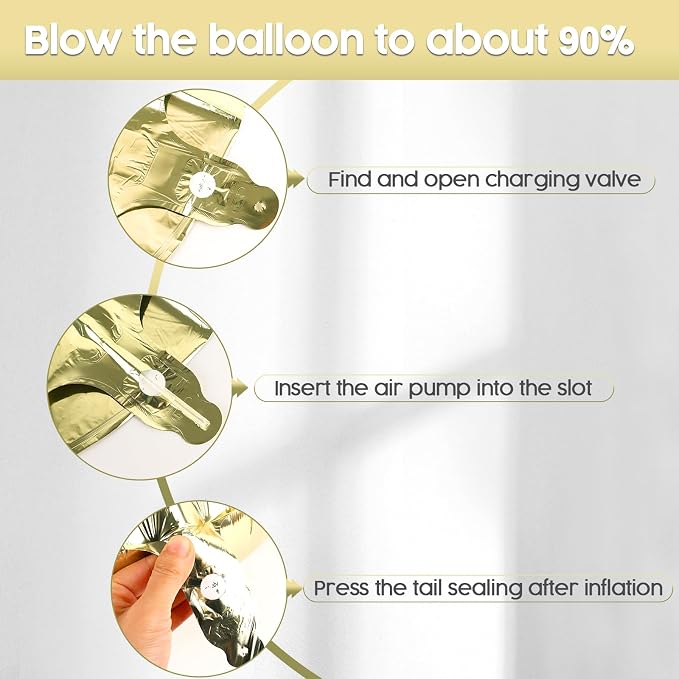 14 Balloon - Champagne Gold Birthday Number Balloons, 40 Inch Decorations | - Image 6