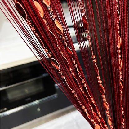 ave split 100cmX200cm Decorative Door String Curtain Beads Wall Panel Fringe by avesplit