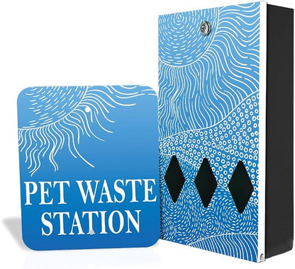 Zero Waste USA - DISPENSE-ART™ Roll Bag Dispenser & Sign - Rolling Hills | by ZEROWASTEUSA