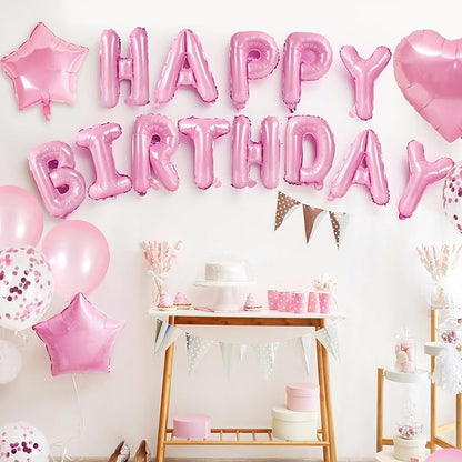 CANREVEL Happy Birthday Banner Decoration + 30pcs Star Balloons, - Image 6