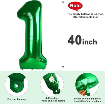 Number 20 Balloons Dark Green 40 Inch - Image 5