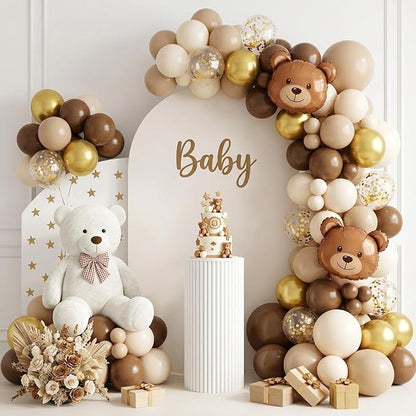 RUBFAC Brown Balloon Garland Arch Kit 129pcs Different Sizes | Latex Balloons - Image 6