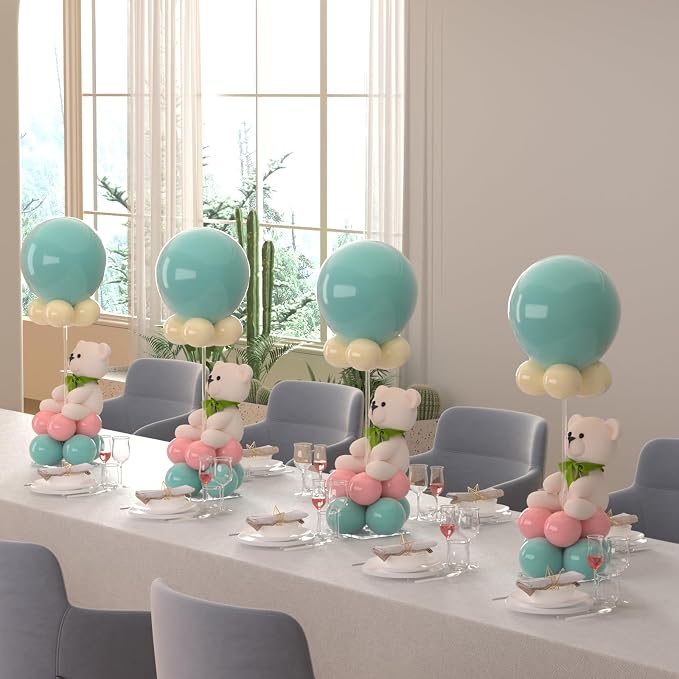 12 Pack Clear Acrylic Balloon Stand 23.6 inch Party Centerpiece - Image 3