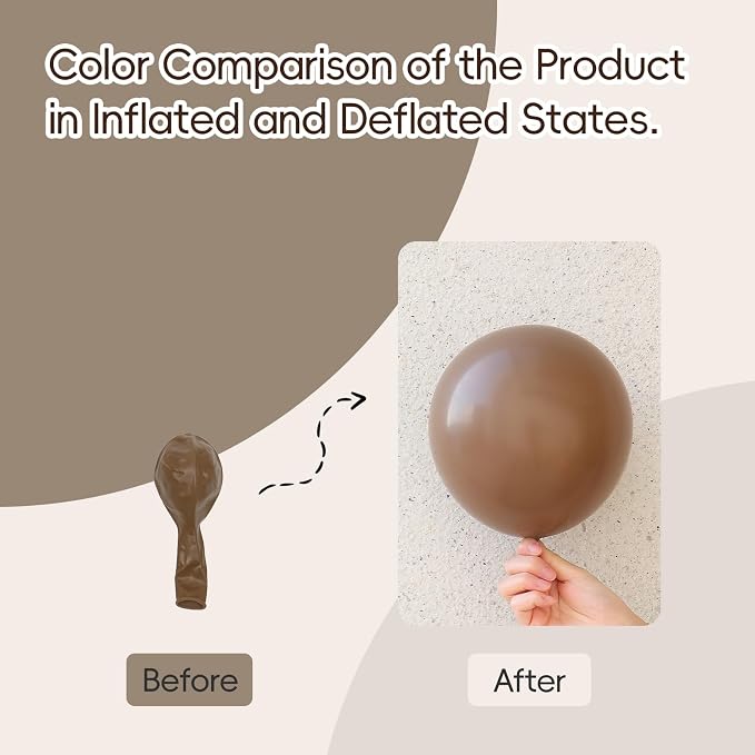 Dark Brown Balloons 12 inch - Image 3