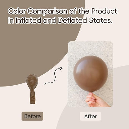 Dark Brown Balloons 12 inch - Image 3