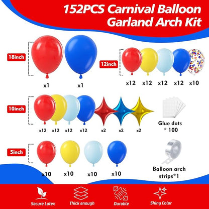 Carnival Circus Balloons Arch Kit - Image 2