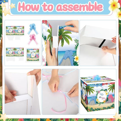AmazingSpark 28in Giant Gender Reveal Gift Box - Image 3