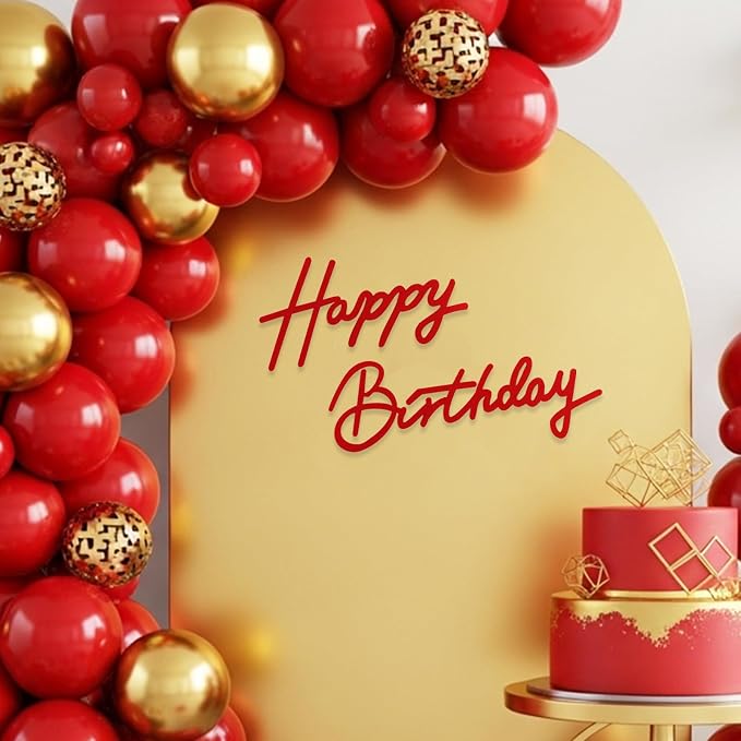 TONIFUL Happy Birthday Sign for Backdrop by TONIFUL