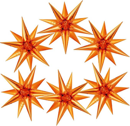 72 Pcs Star Balloons Foil Explosion Balloons Magic 12 Point Star Cone Balloon by Unknown