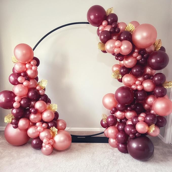Double Stuffed Pearl Dusty Pink balloons Different Size 115Pcs 5/10/12/18 Inch - Image 5