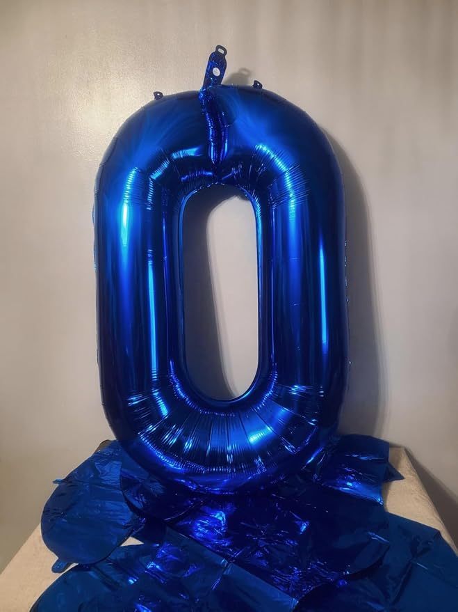 40 Inch Number 0 Balloon, Inflation Straw & Self-Sealing, Leak-Proof Aluminum - Image 4