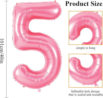 Number 75 Balloons for 75th Birthday Party Decorations, 0-100 Large No.75 - Image 2