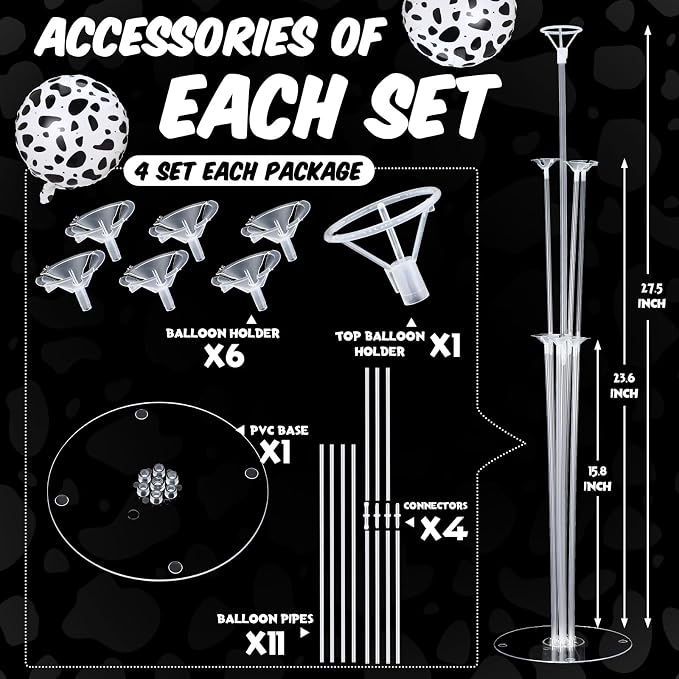 4 Sets Cartoon Birthday Party Decorations Table Centerpiece Red Yellow Blue - Image 3