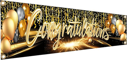 Congratulations Banner 6x1.3FT by SeasonsFriends