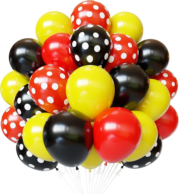 Red Yellow Black Balloons by PATYDECRO