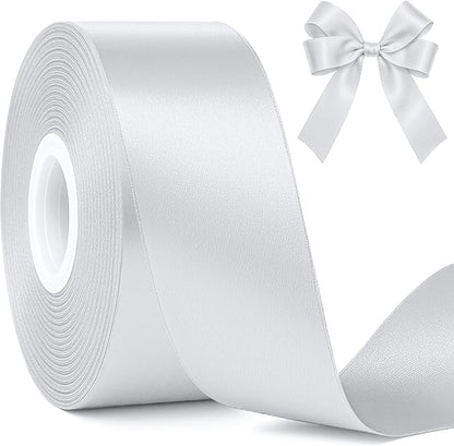 1 1/2In 30Yards Silver Ribbon for Gift Wrapping Christmas Tree Decorations | by Fullive