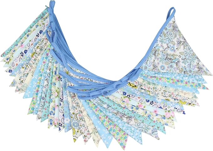 10M/32Ft Triangle Bunting Banner, Baby Shower, Outdoor and Home Decorations - Image 2