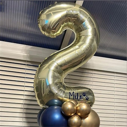 Champagne Gold Number 17 Foil Balloons, 40 Inch Giant Gold 17th Birthday - Image 5