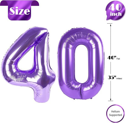 Purple 40 Balloon - Image 5