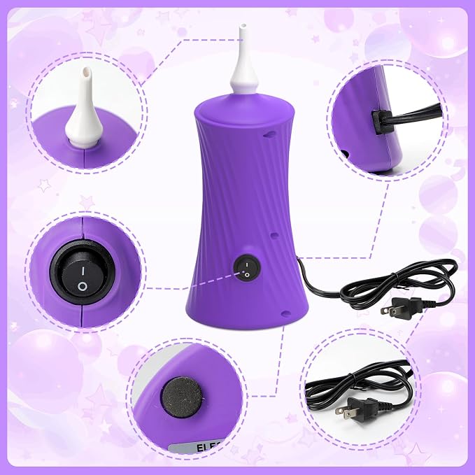 Balloon Pump Electric Air Pump for Long Balloon Inflator Blower Machine for - Image 3