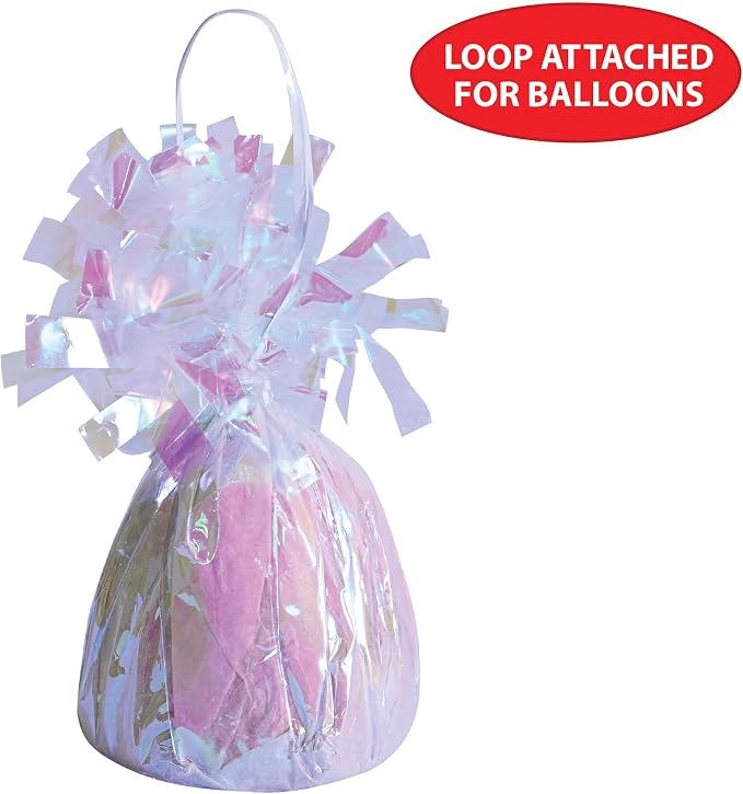 Beistle Wrapped Balloon Weight – 6 Pack, Opalescent Balloon Centerpiece and - Image 6
