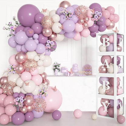 Amandir 153Pcs Dusty Purple Balloon Arch Kit Baby Shower Decorations | by Amandir