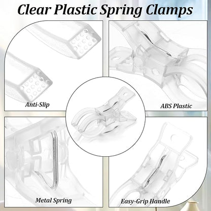 20 Pack 3.5" Spring Clamp, for Balloon Arch Kit, Birthday Decoration, - Image 3
