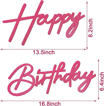 Happy Birthday Sign for Backdrop - Image 2