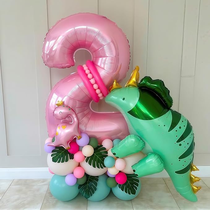 Pastel Pink 8 Balloon Number, 40 Inch Light Pink 8 Balloons Large Helium Foil - Image 3