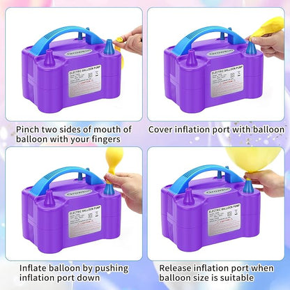 Growsun Balloons Pump Kit Electric Balloon Garland Arch Kit Air Blower Inflator - Image 4