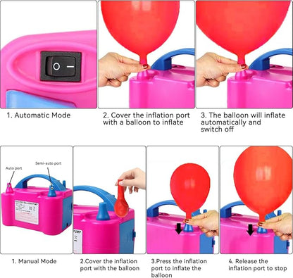Balloon Pump 600W 110V Electric Balloon Pump Portable Electric Inflator Balloon - Image 4